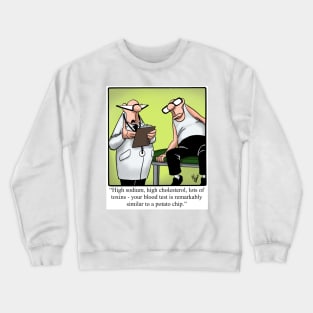 Funny Spectickles Medical Health Cartoon Crewneck Sweatshirt